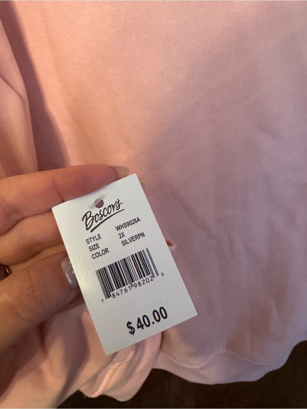 Women's Plus Size Light Pink Zip-Up Hoodie Size 2XL - Picture 6 of 6
